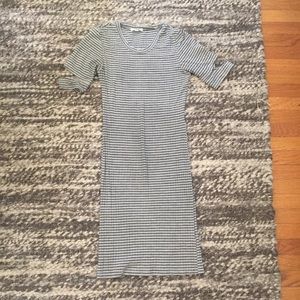 LNA grey stripe dress size small